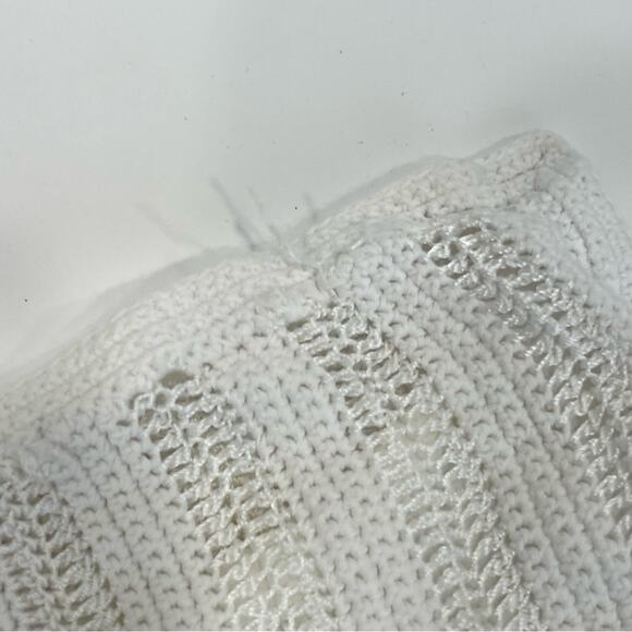 Lauren Ralph Lauren Knit White Cream King Pillowcase Shams Zippered x2 (TWO) - Picture 11 of 12